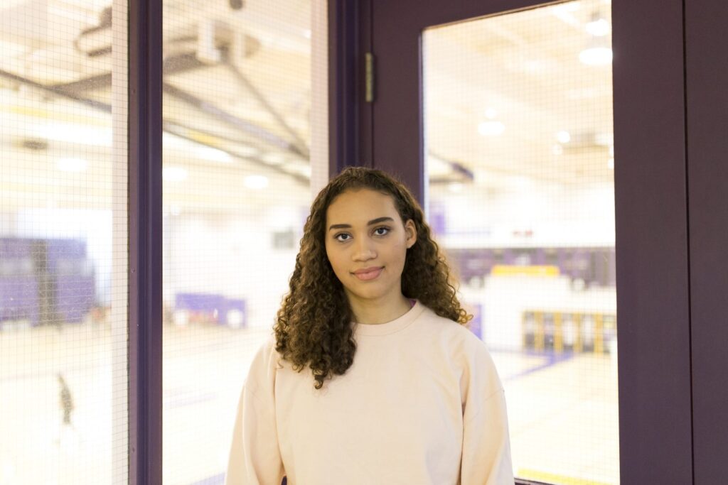 Basketball rookie Tayania Siwek-Smith is having a standout first season