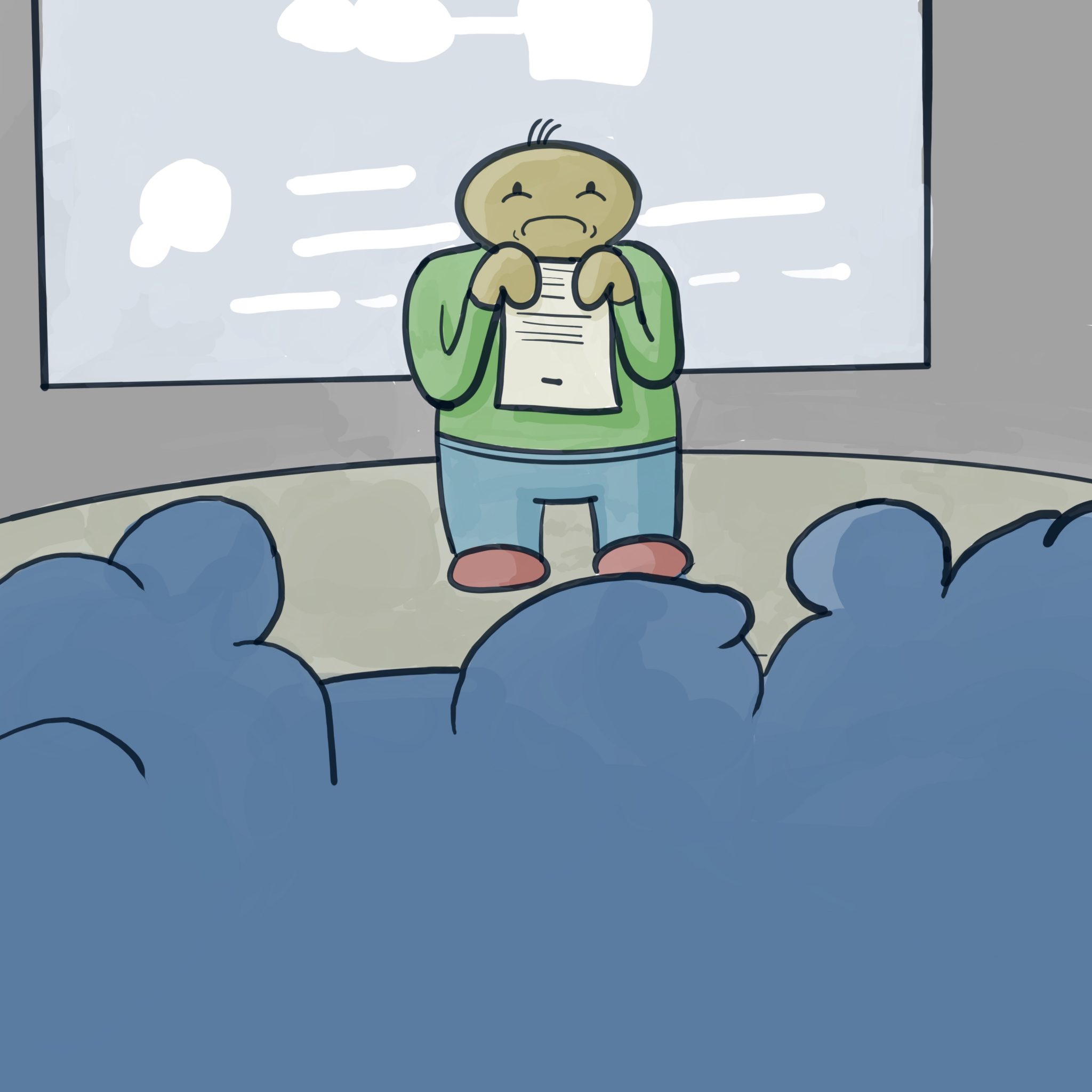 anxiety about giving a presentation