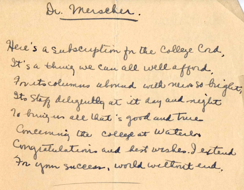 Celebrating 100 Years of The Cord- Managing Editor Note 